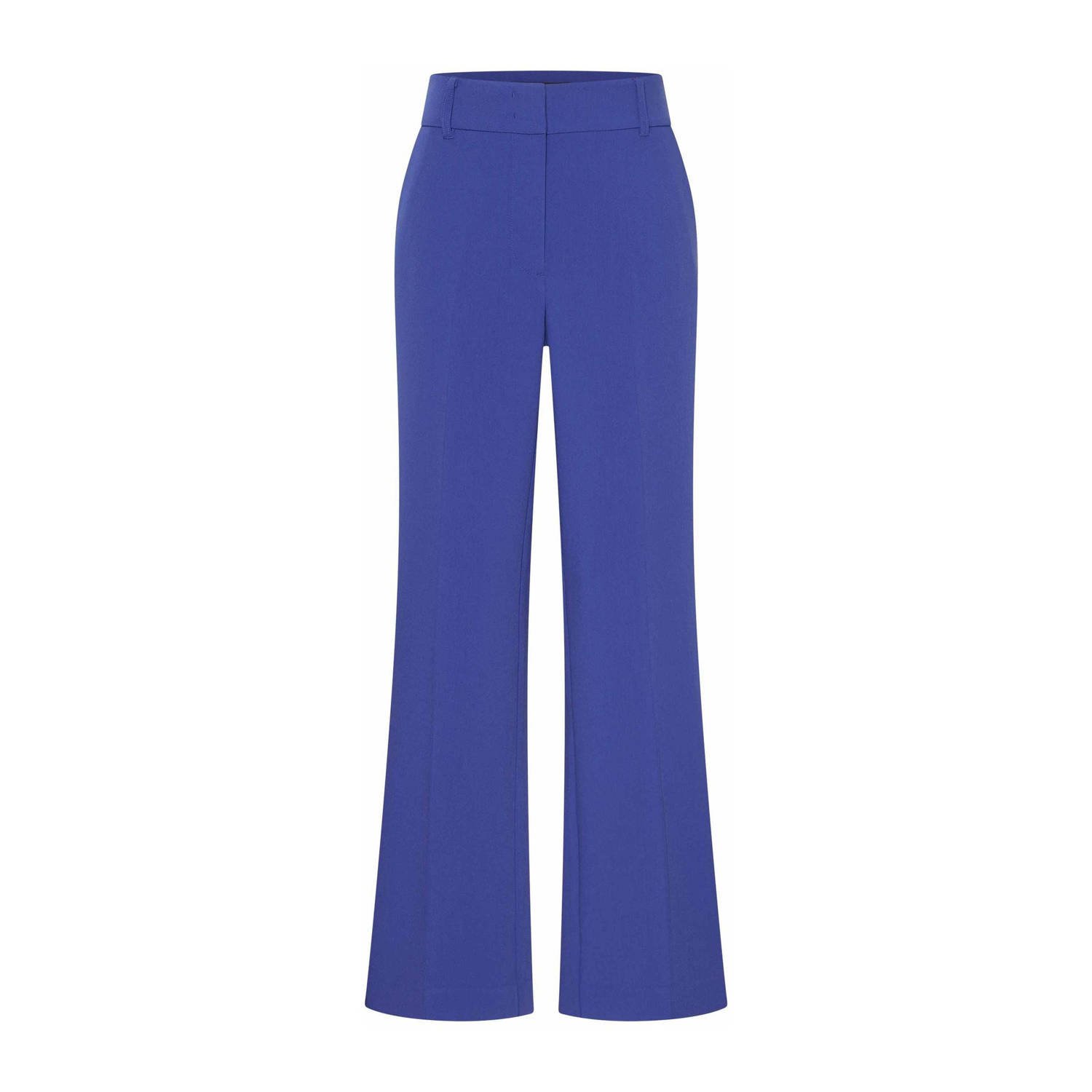 Expresso high waist flared pantalon blauw