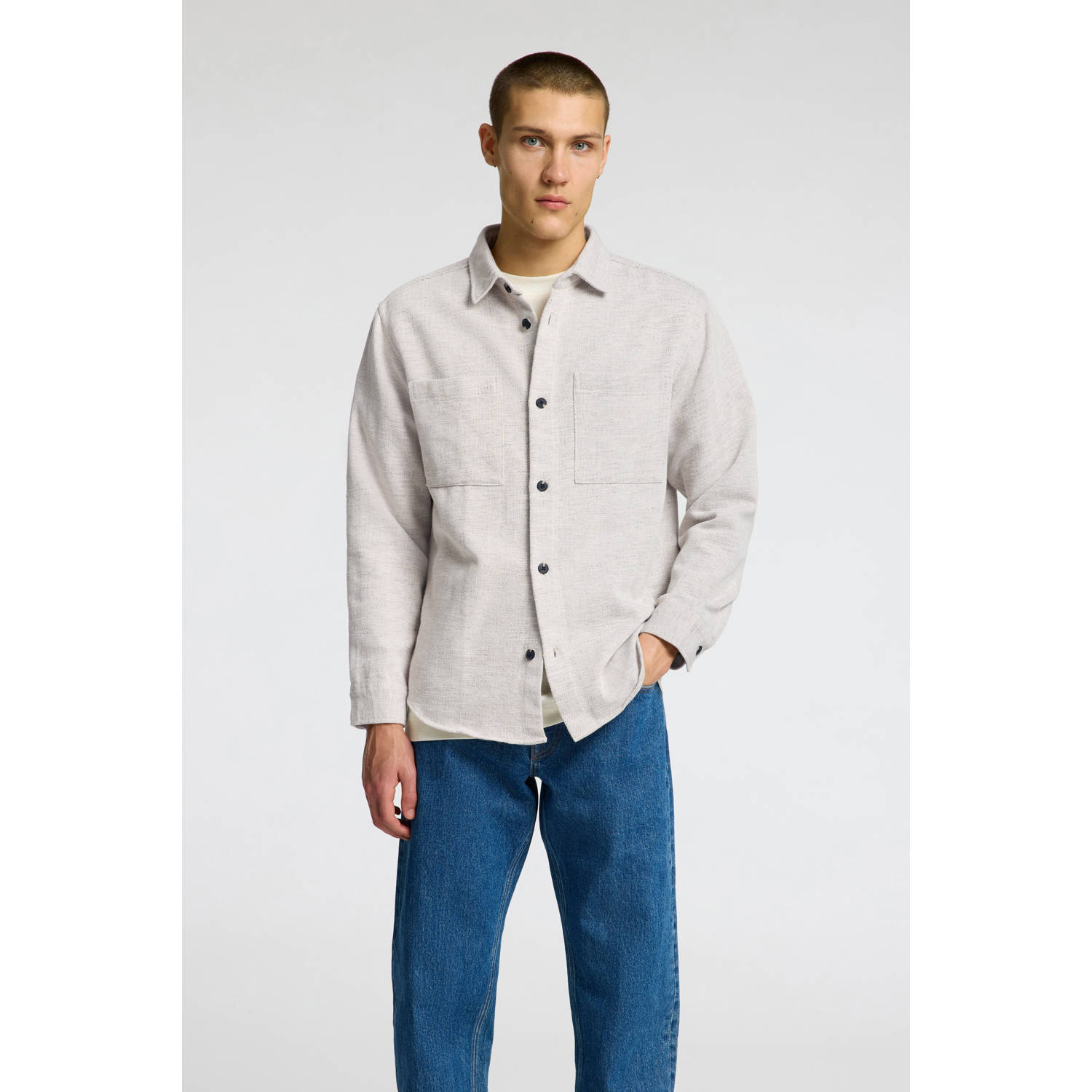 SELECTED HOMME overshirt ecru