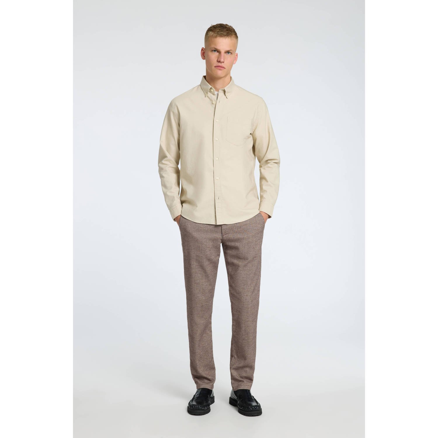SELECTED HOMME slim fit chino SLHSLIM bruin