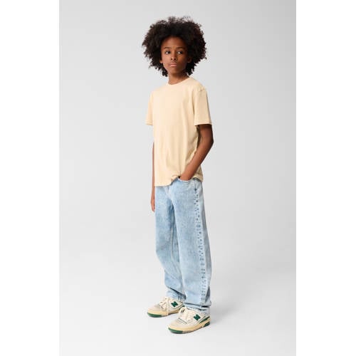 Shoeby baggy fit jeans medium blue denim bleached afbeelding