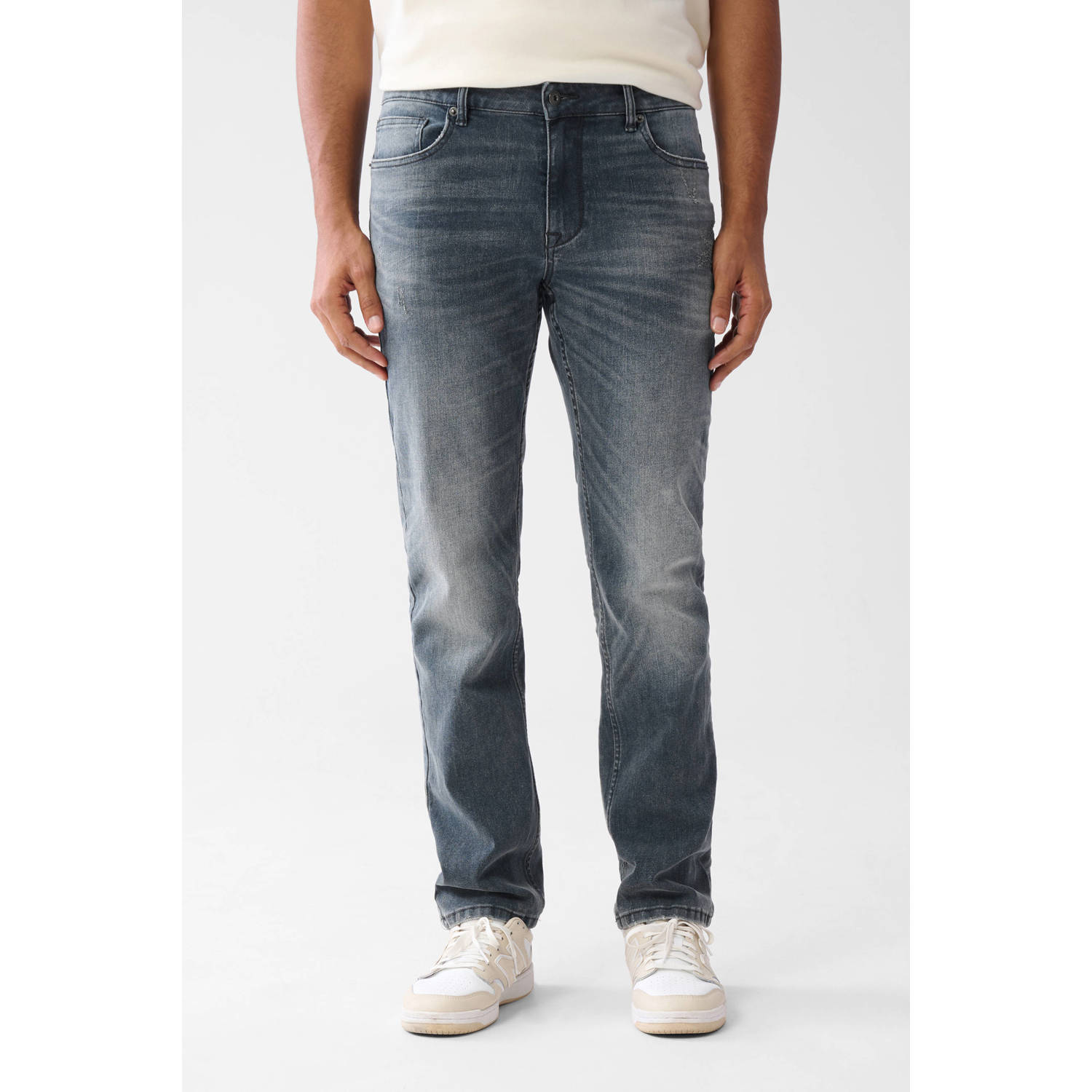 Shoeby straight leg L32 jeans grijsblauw