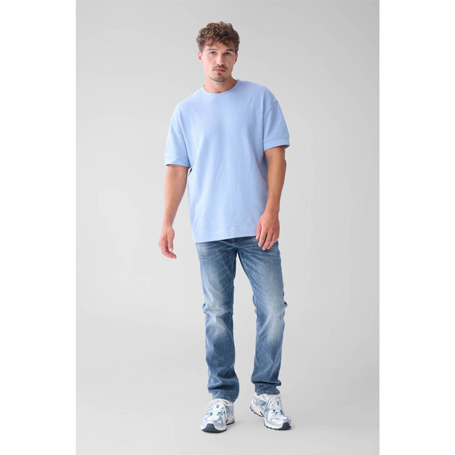 Shoeby straight leg L32 jeans grijsblauw