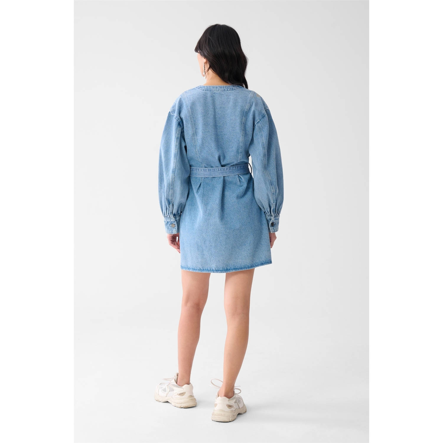 Shoeby denim overslagjurk blauw