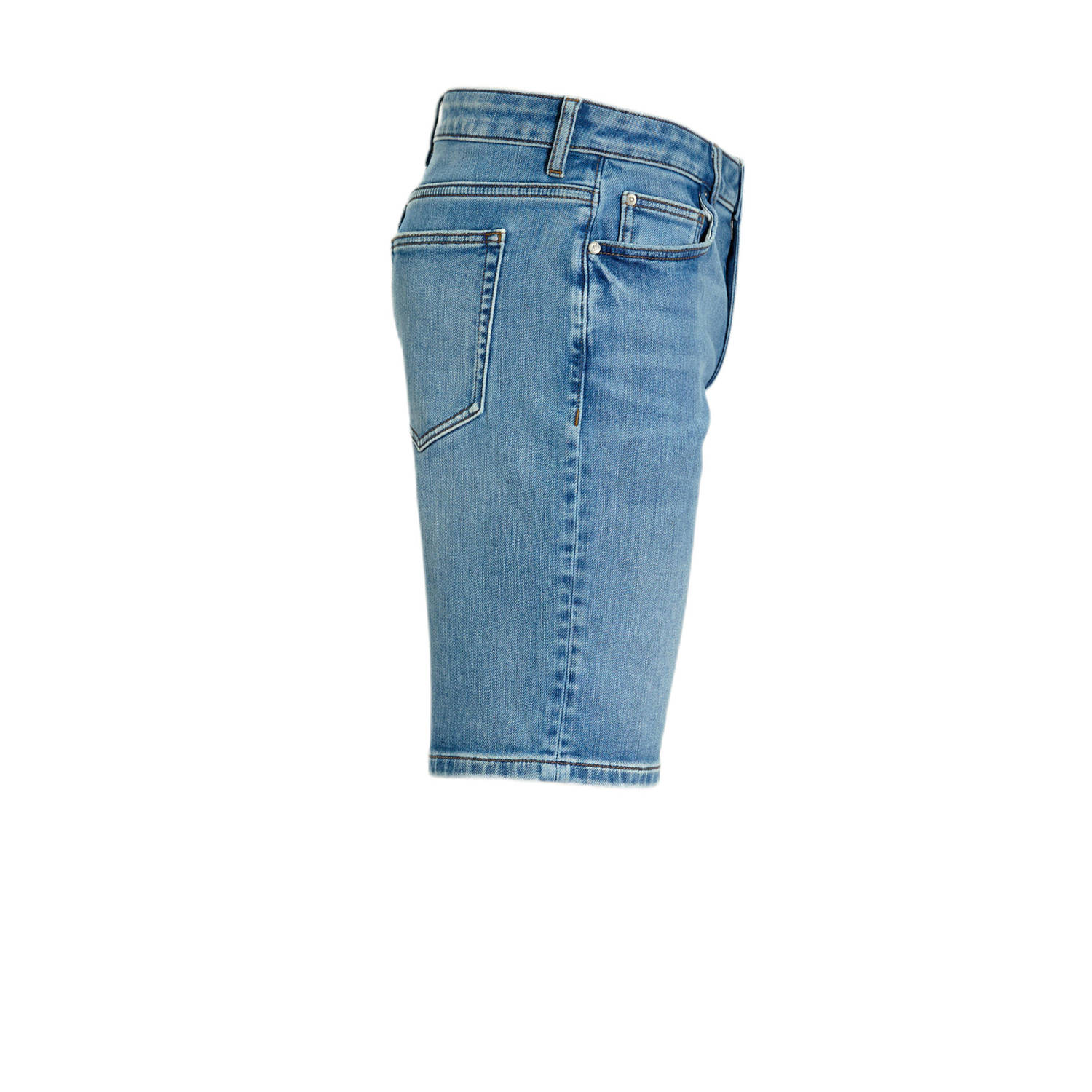 anytime relaxed denim short lichtblauw