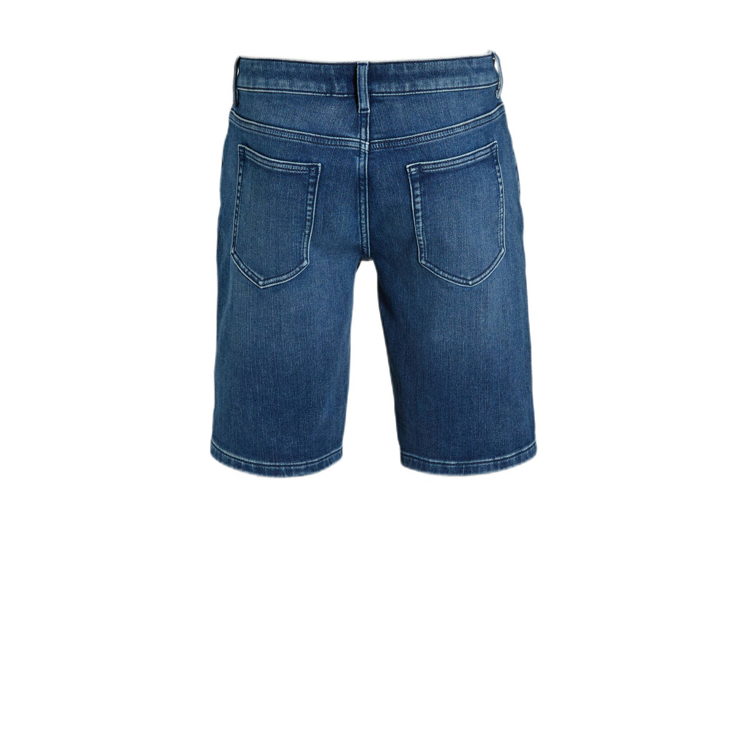 anytime relaxed denim short blauw