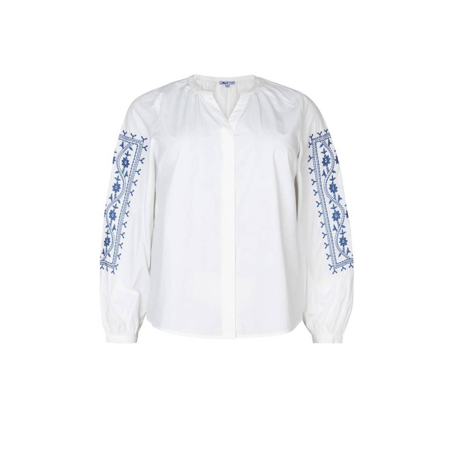 Miss Etam Plus blouse Abigail wit