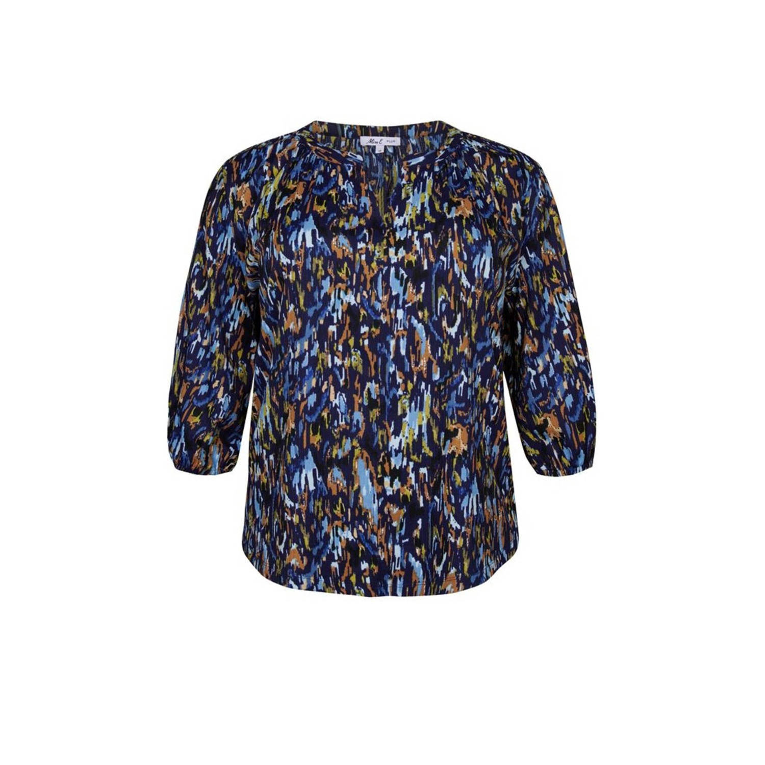 Miss Etam Plus top Mara met all over print multi