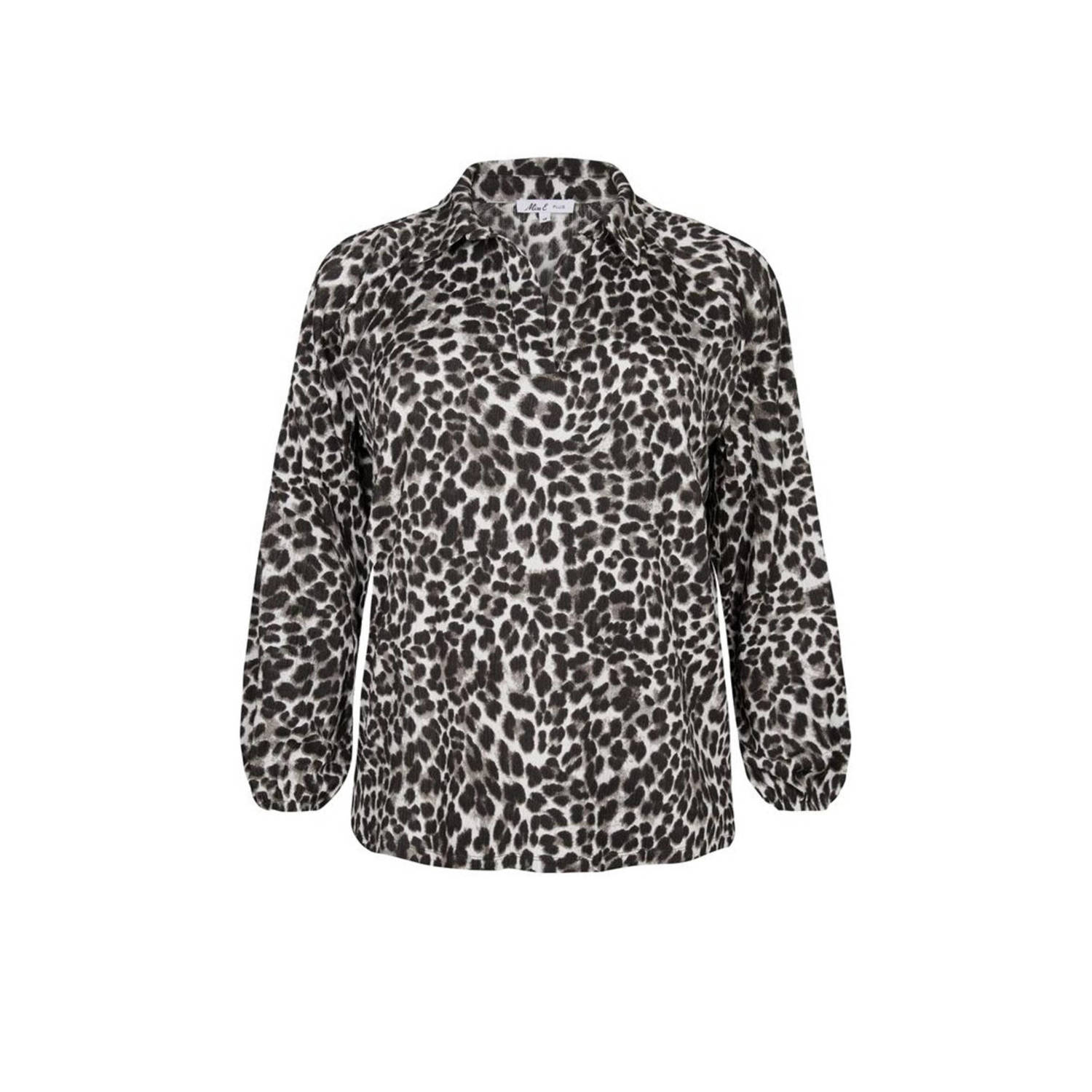 Miss Etam Plus top Chelsea met panterprint