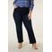 Miss Etam Plus straight leg jeans Jackie dark blue denim