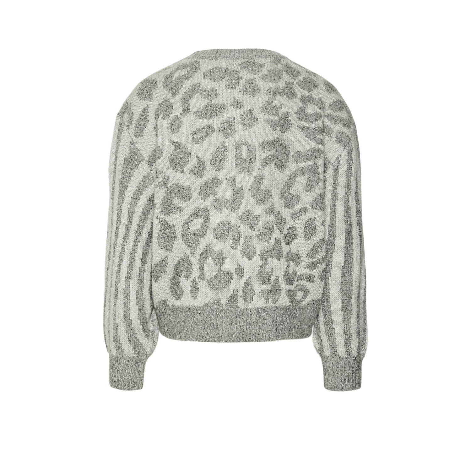 VERO MODA GIRL gebreide trui grijs melange