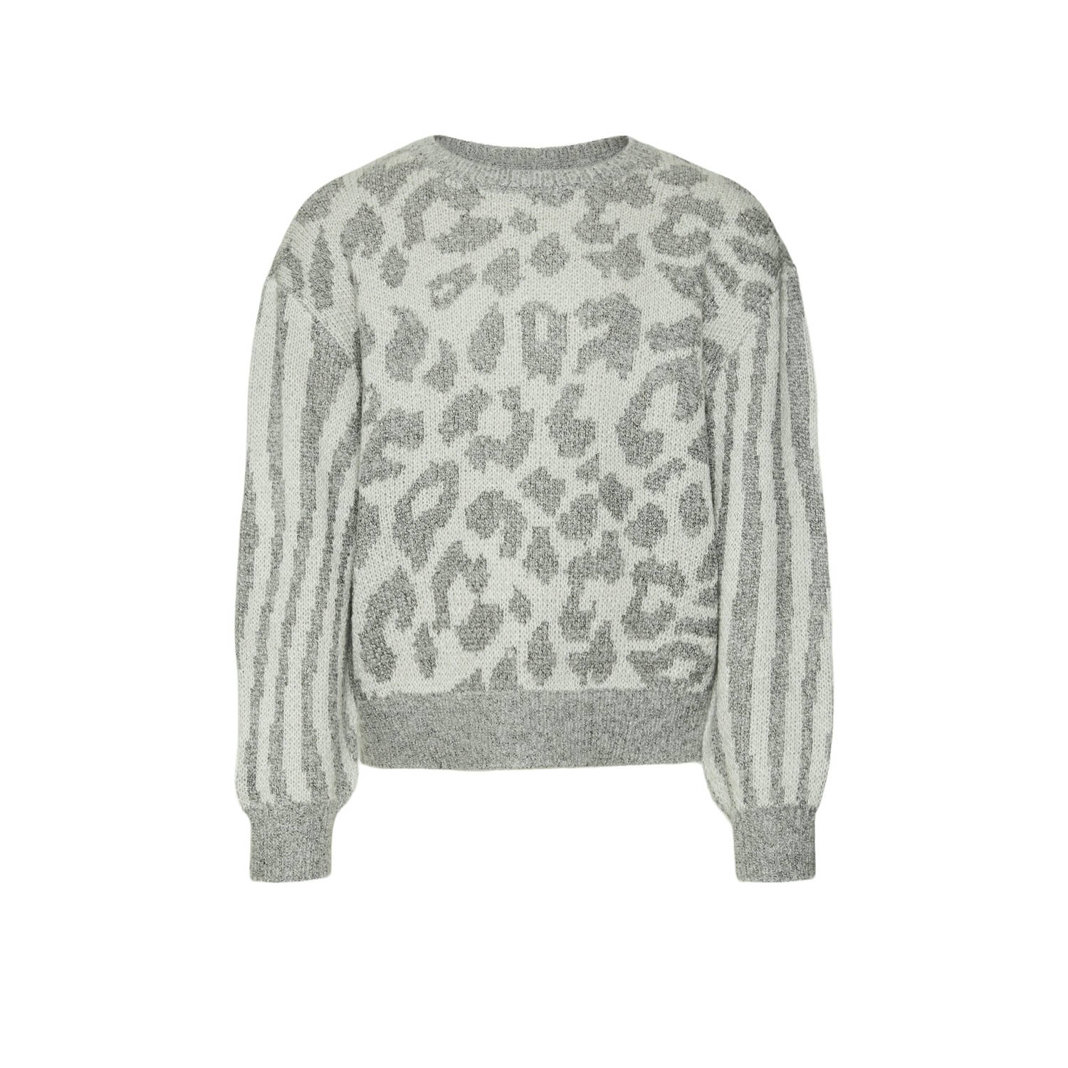 VERO MODA GIRL gebreide trui grijs melange
