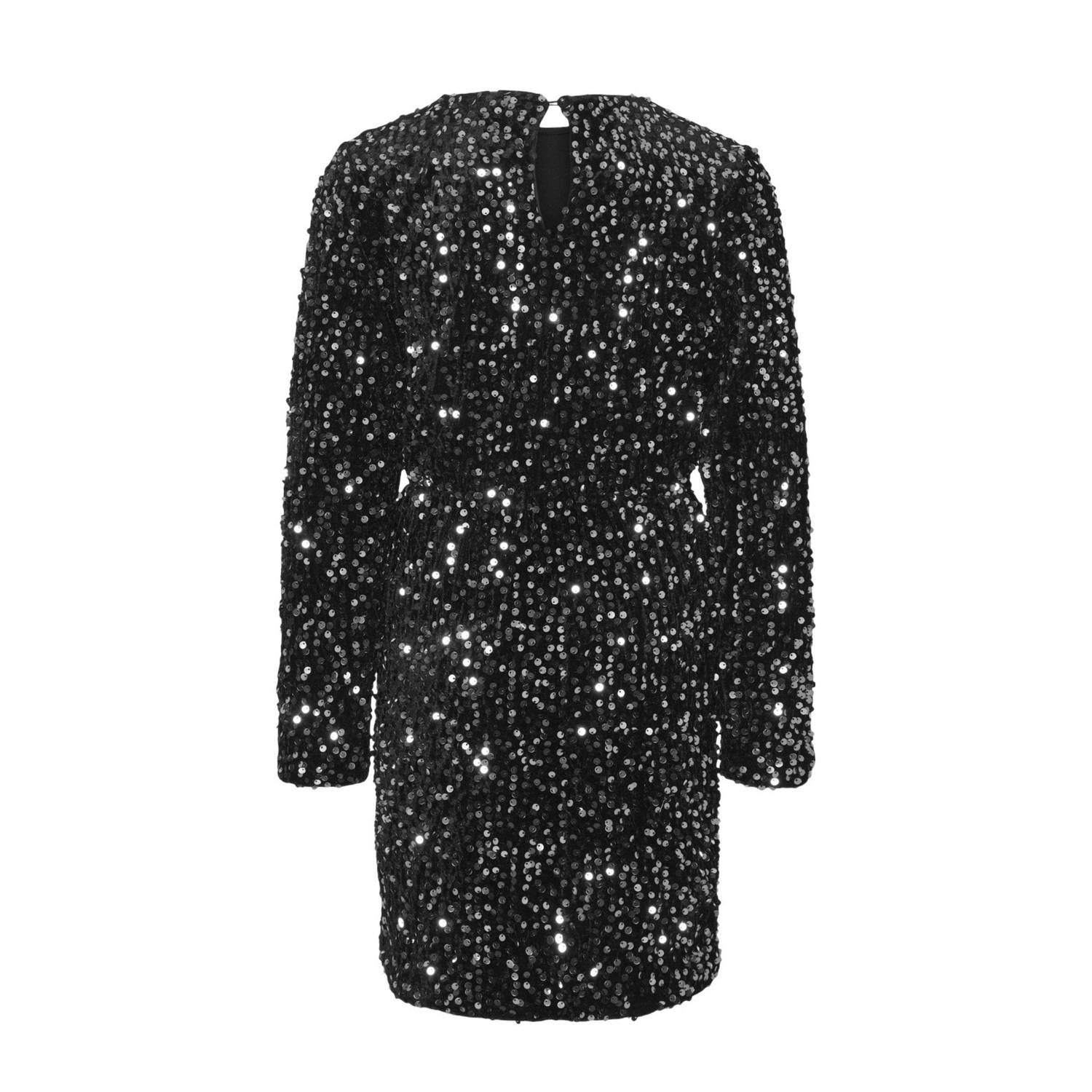 VERO MODA GIRL jurk VMBELLA zwart zilver