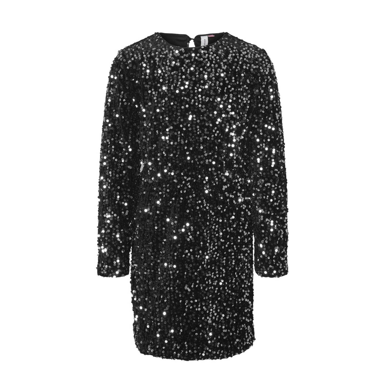 VERO MODA GIRL jurk VMBELLA zwart zilver