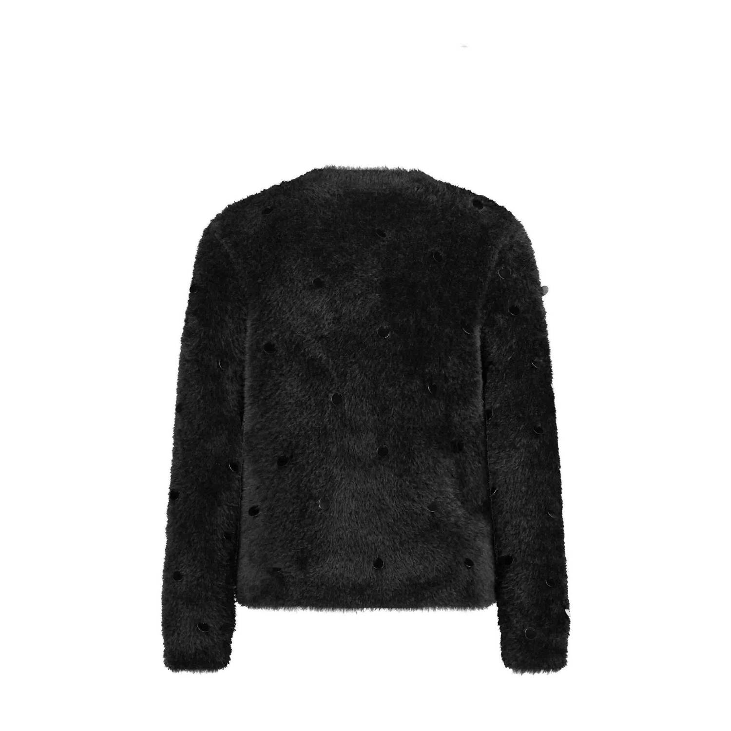 Expresso gebreid vest zwart