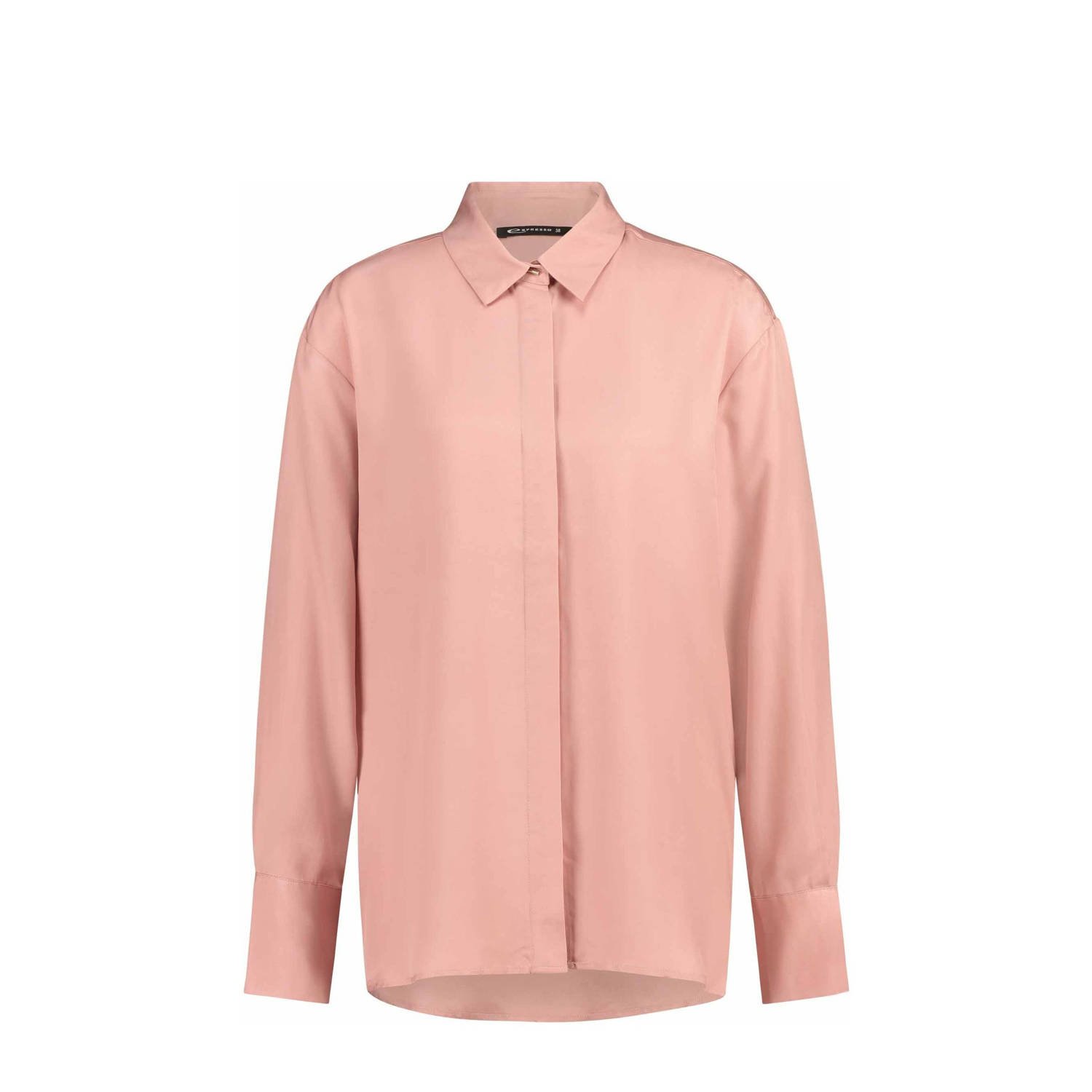 Expresso geweven blouse roze