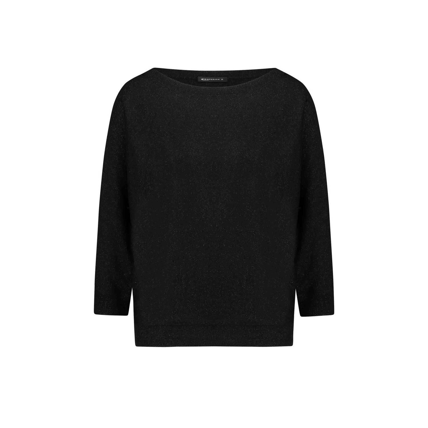Expresso pullover zwart glitter