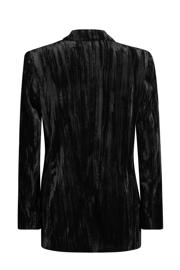 thumbnail: Expresso fluwelen rechtvallende blazer zwart