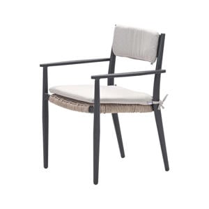 Parijs dining fauteuil - carbon black - natural