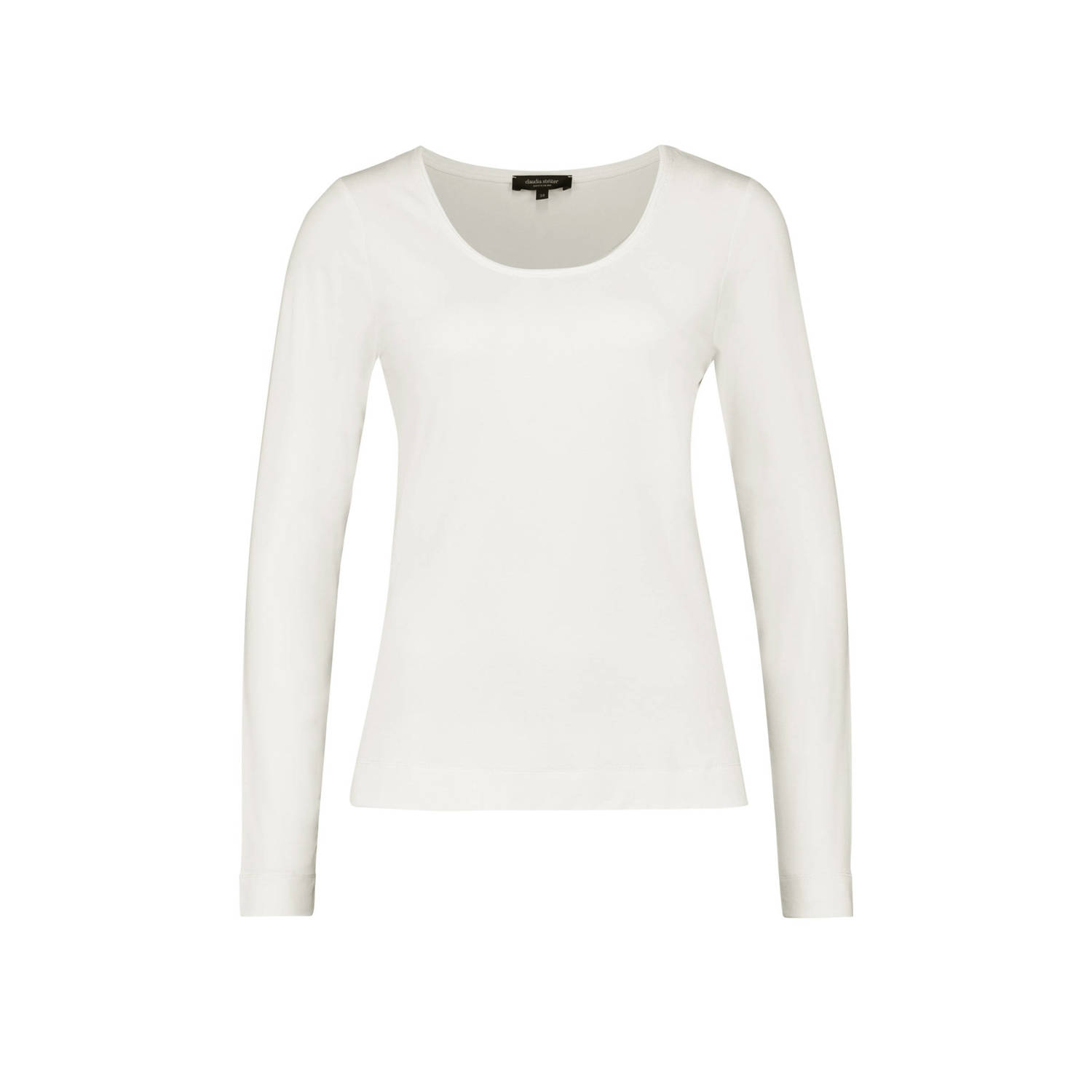 Claudia Sträter longsleeve ecru gebreid
