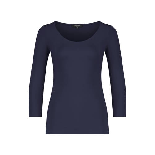 Claudia Sträter top donkerblauw gebreid afbeelding