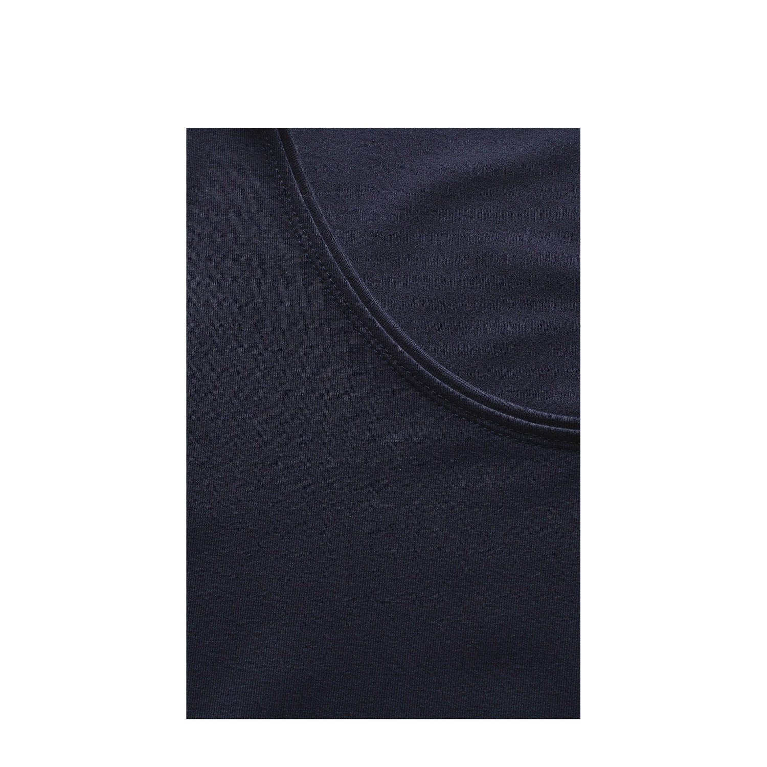 Claudia Sträter longsleeve donkerblauw gebreid