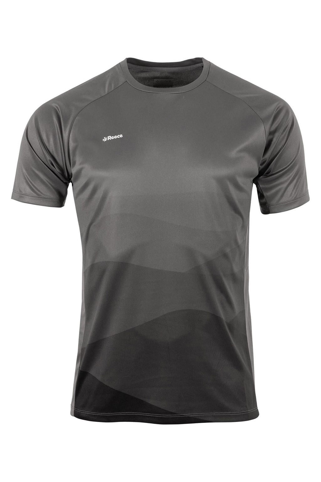 Zwarte jongens en meisjes Reece Junior sportshirt Shift van polyester met korte mouwen en ronde hals