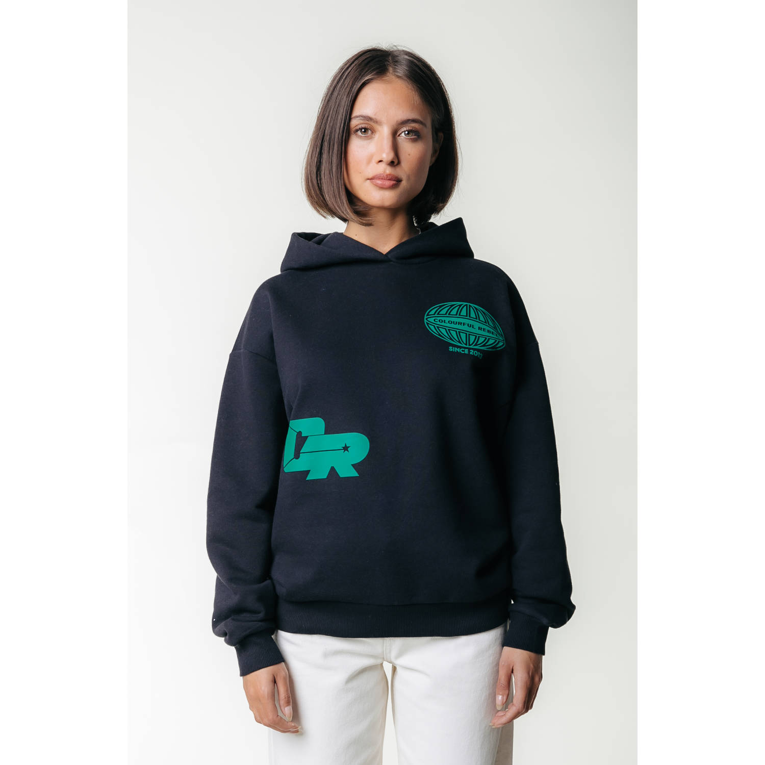 Colourful Rebel hoodie zwart