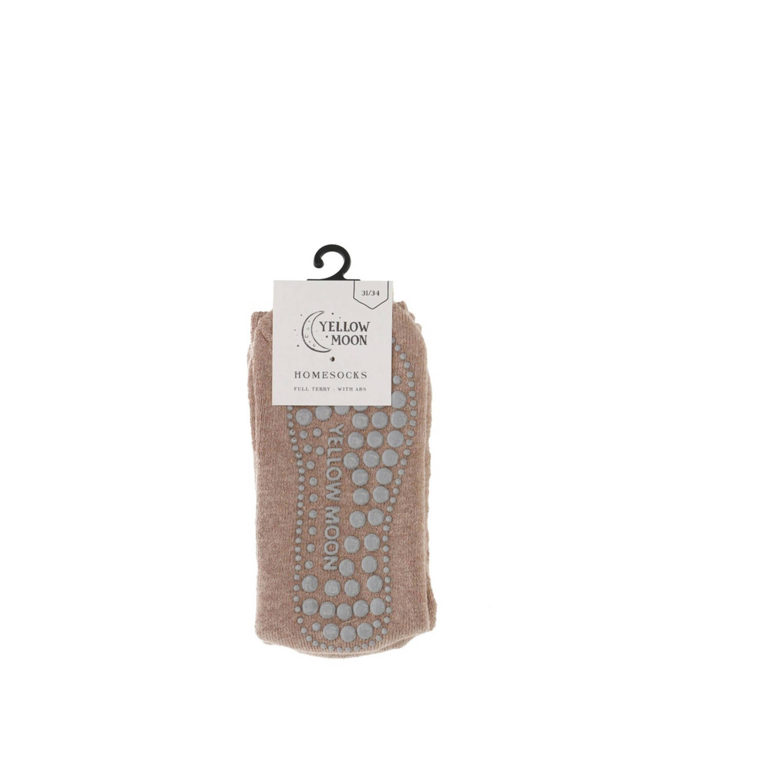Yellow Moon Huissokken beige