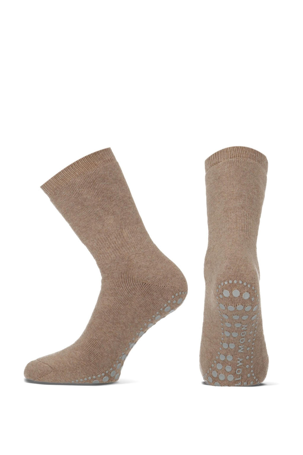Yellow Moon Huissokken beige
