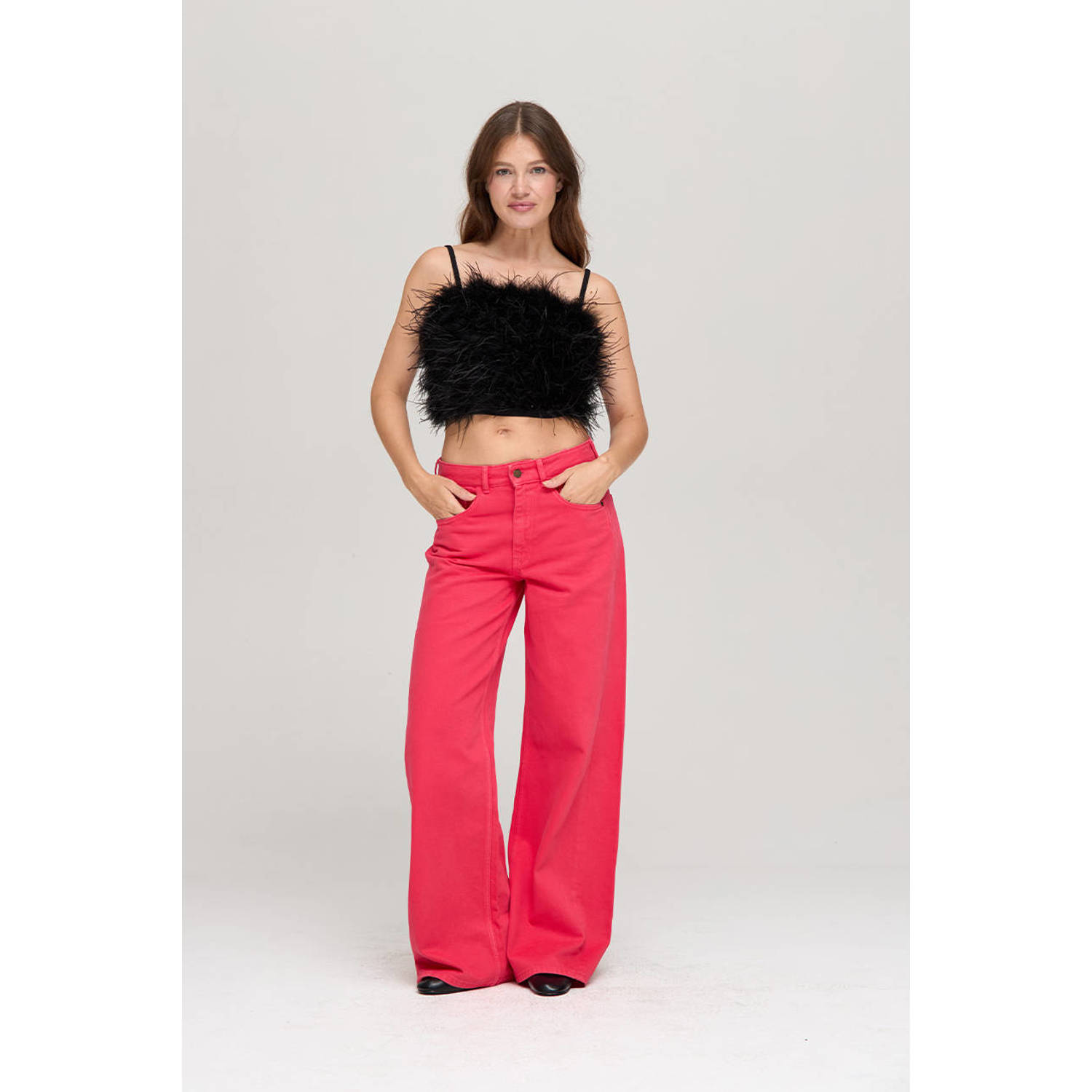 HARPER & YVE spaghettitop ISABELLA-SS zwart
