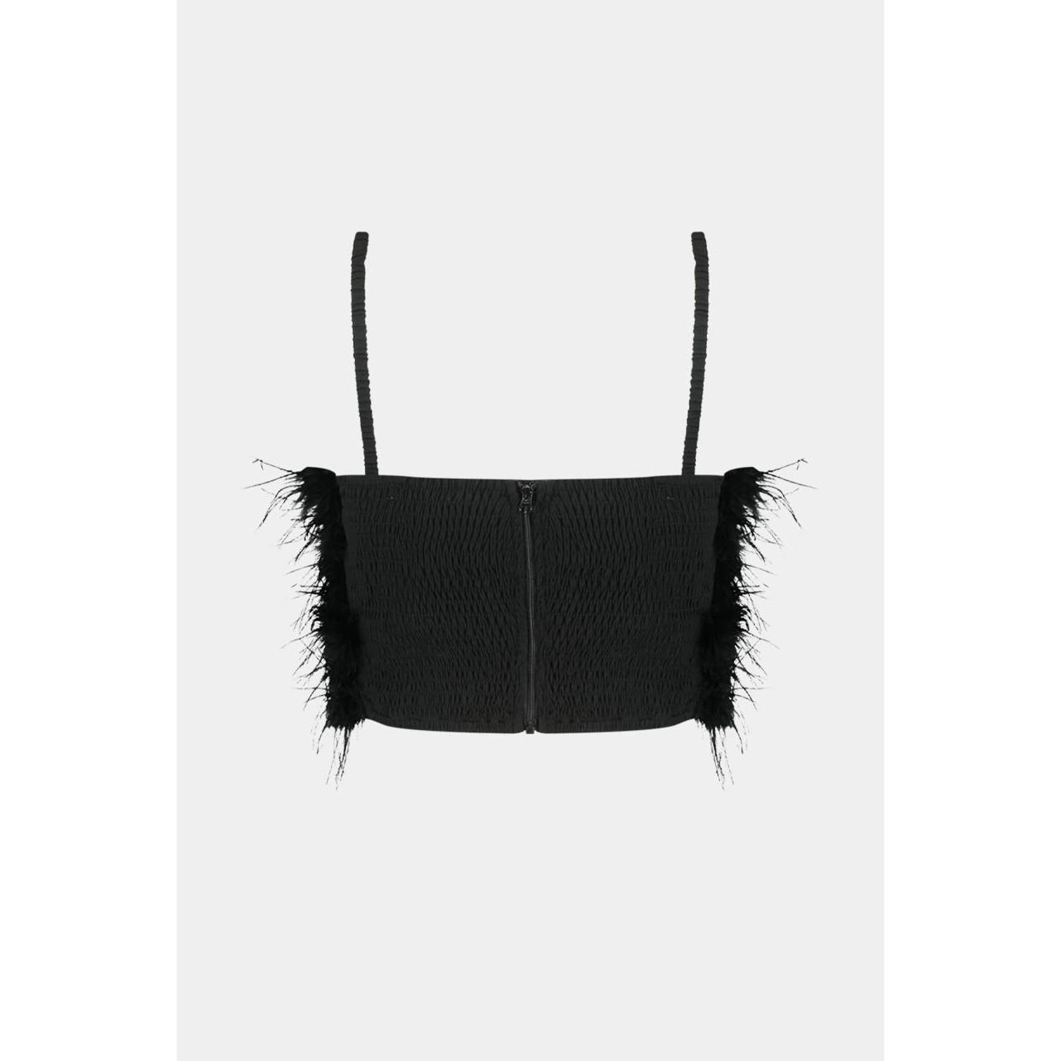 HARPER & YVE spaghettitop ISABELLA-SS zwart