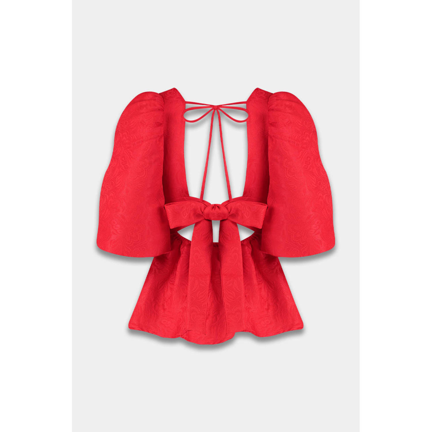 HARPER & YVE gebloemde blouse VIVIAN-LS rood