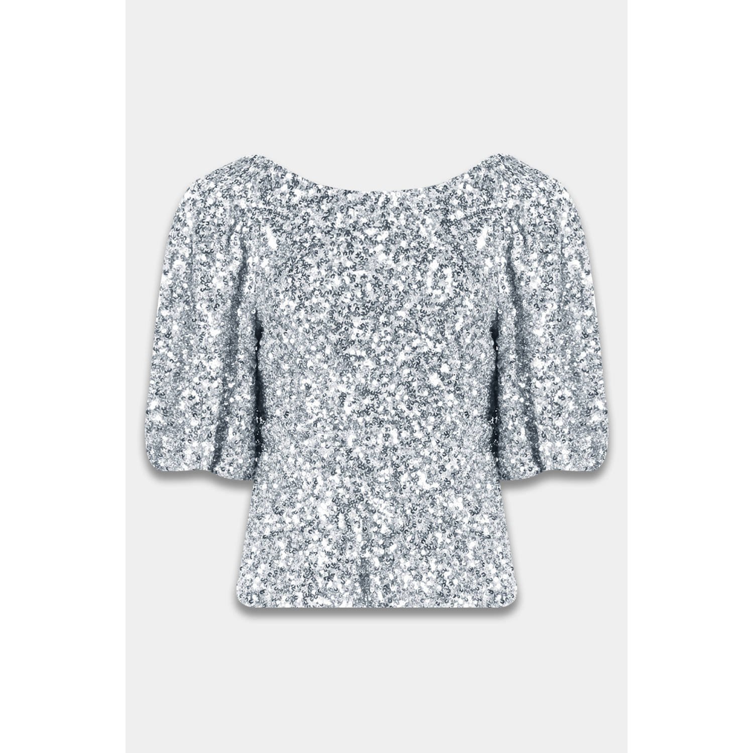 Harper & Yve Zilver Marsja-ls Dames Tops & T-shirts Gray Dames