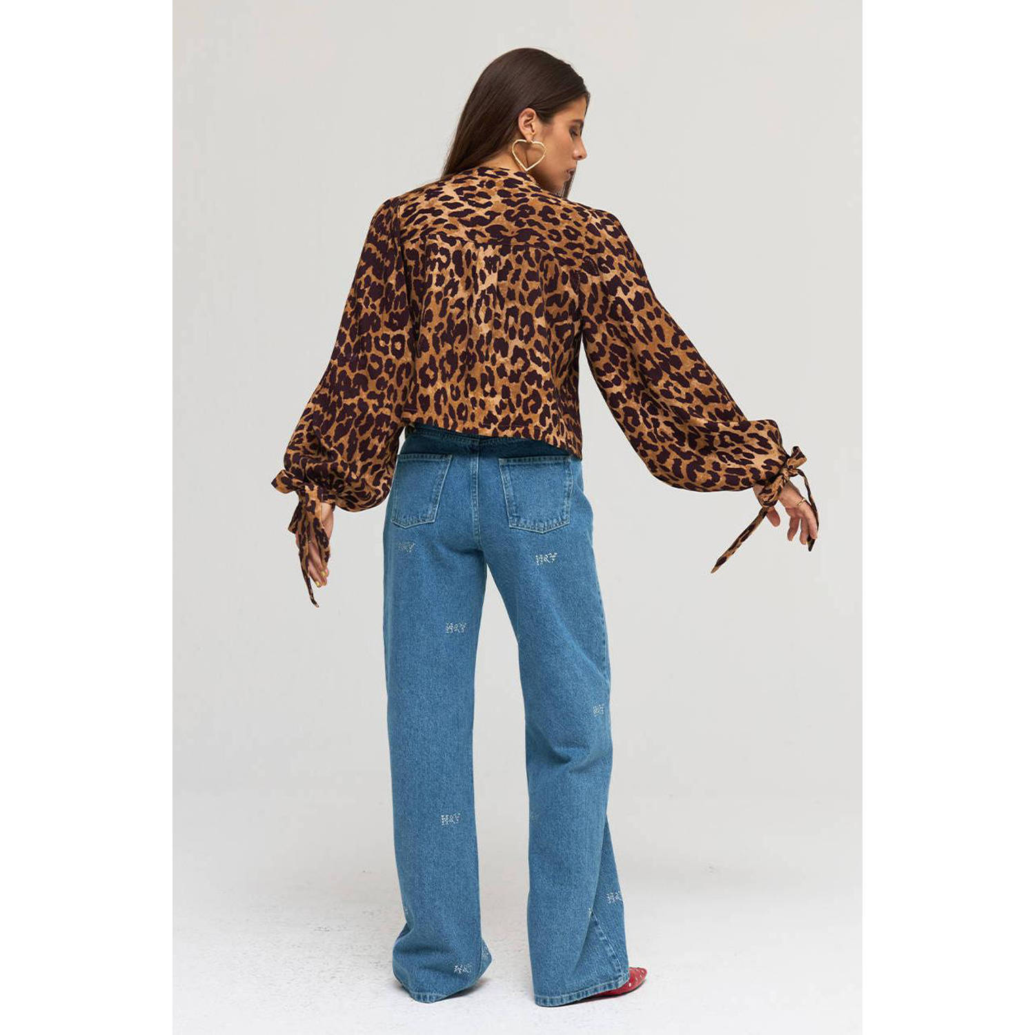 HARPER & YVE high waist straight leg jeans YVE-PA light blue denim