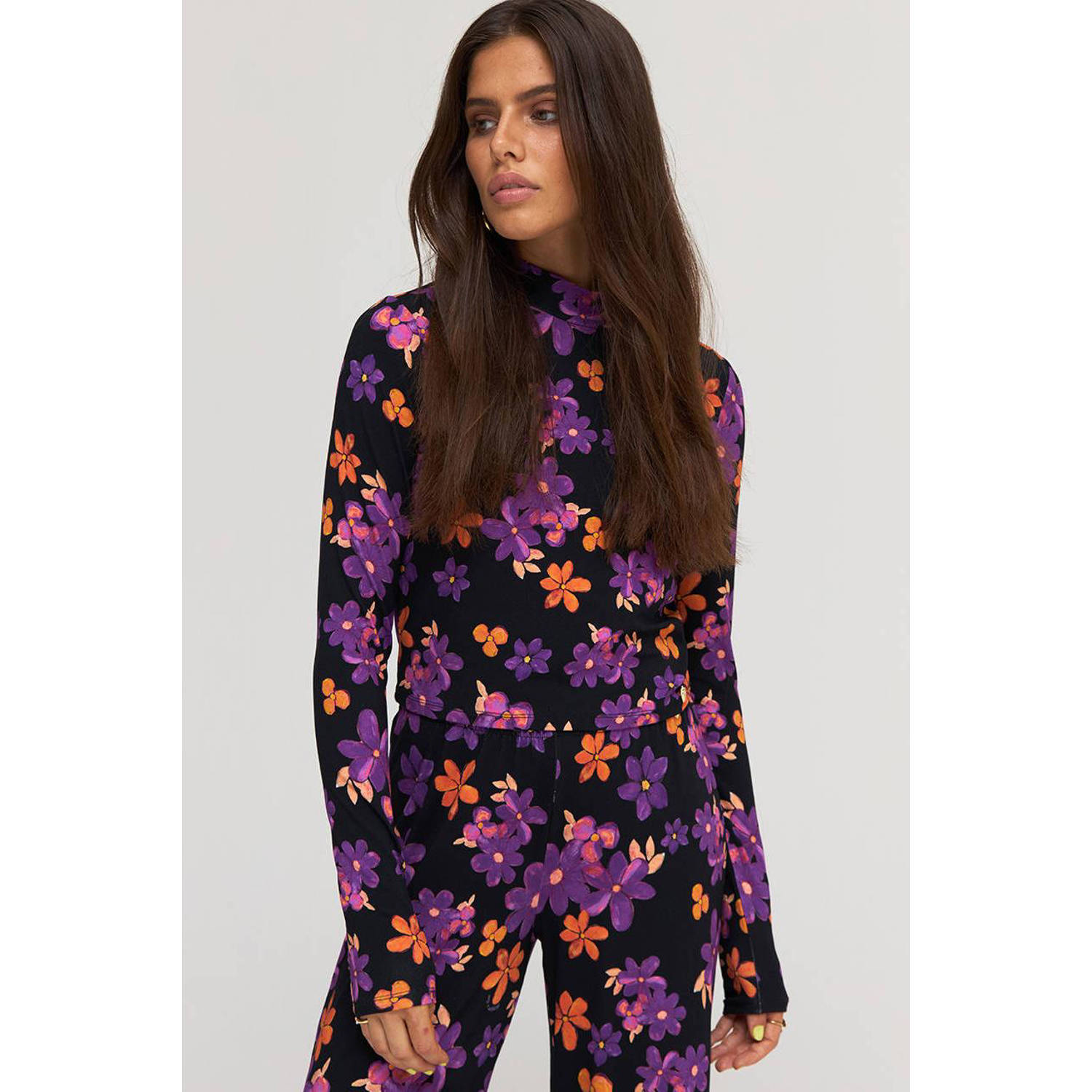 Harper & Yve Lange Mouw Top Jeff-Ls Multicolor Dames