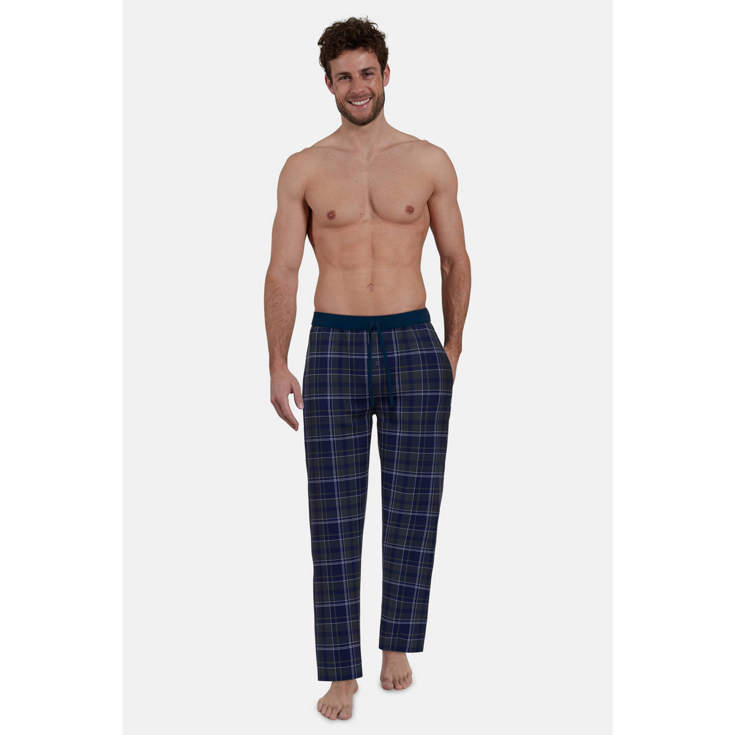 CECEBA pyjamabroek donkerblauw antraciet