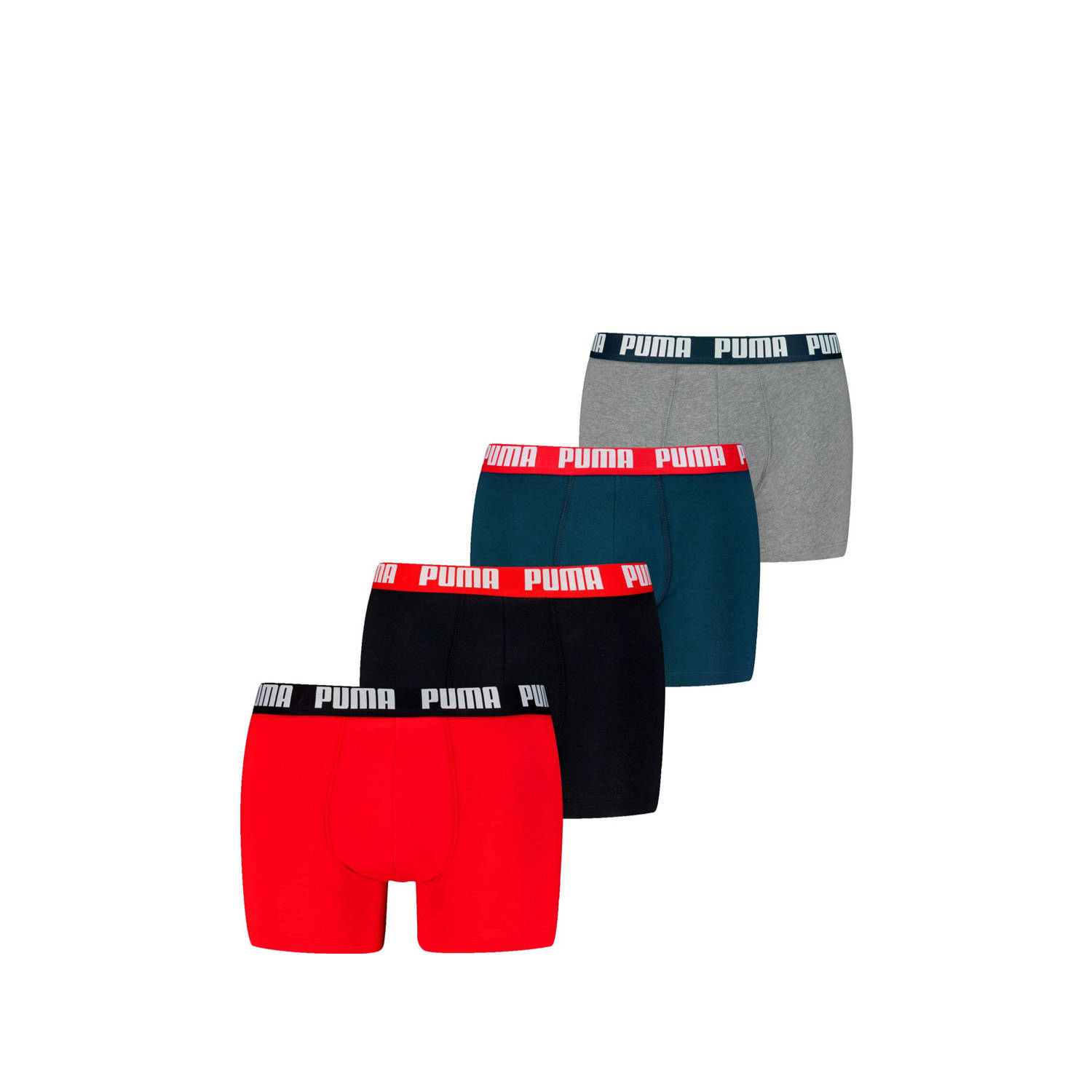 PUMA Boxershort MEN EVERYDAY BOXER 4P ECOM (Set van 4)