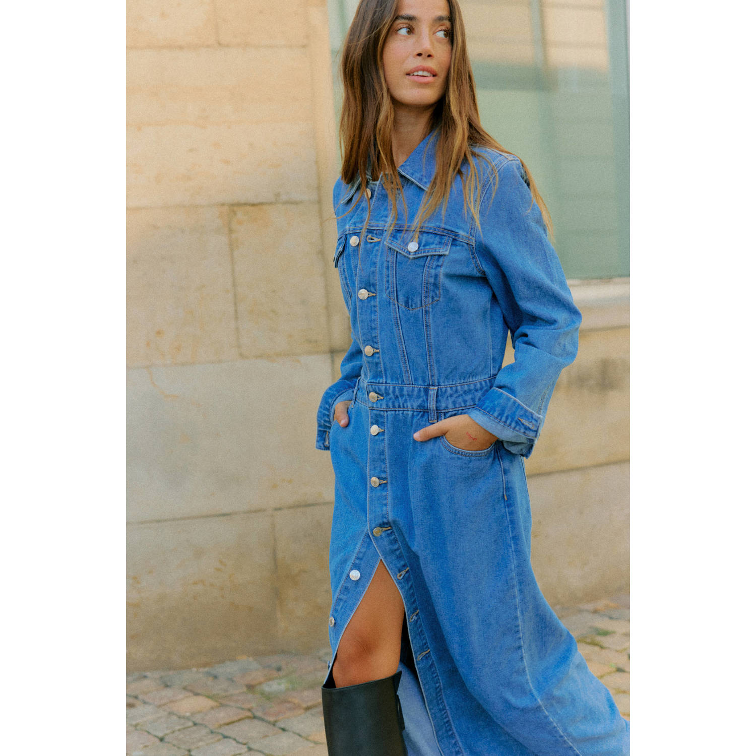 VERO MODA Bruna Bear spijkerjurk VMMILLIE