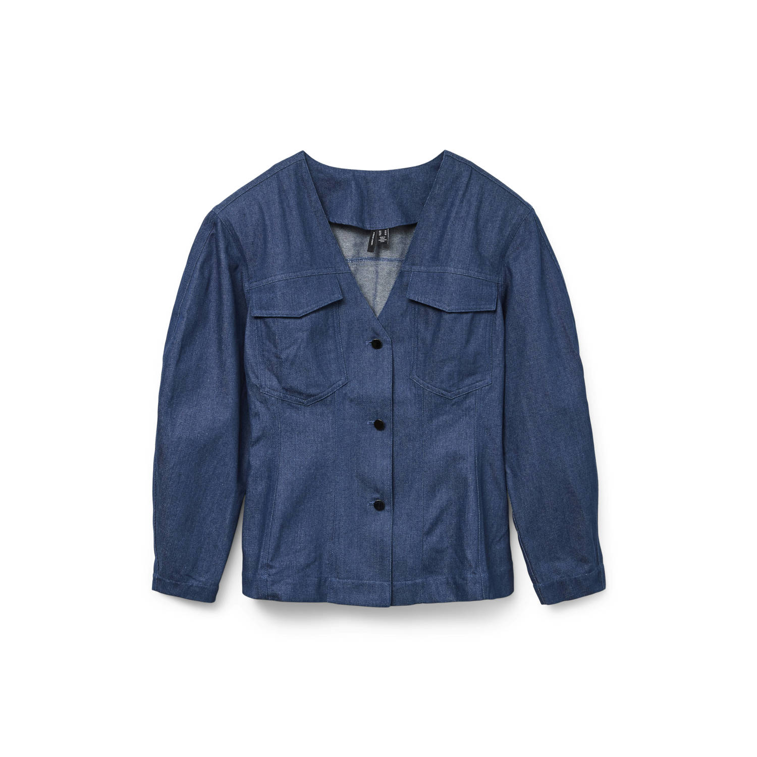 VERO MODA Bruna Bear denim blouse VMCARLA blauw
