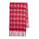 PIECES sjaal met franjes PCRONI rood