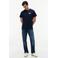 Tommy Jeans slim fit T-shirt ESSENTIAL FLAG donkerblauw