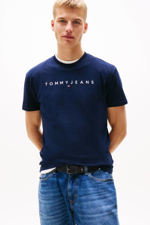 regular T-shirt donkerblauw