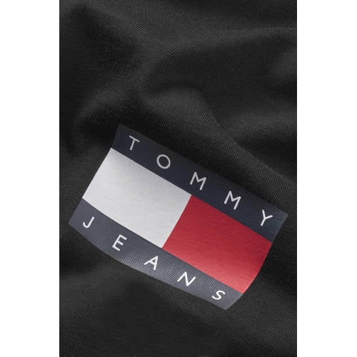 Tommy Jeans slim fit T-shirt ESSENTIAL FLAG zwart afbeelding