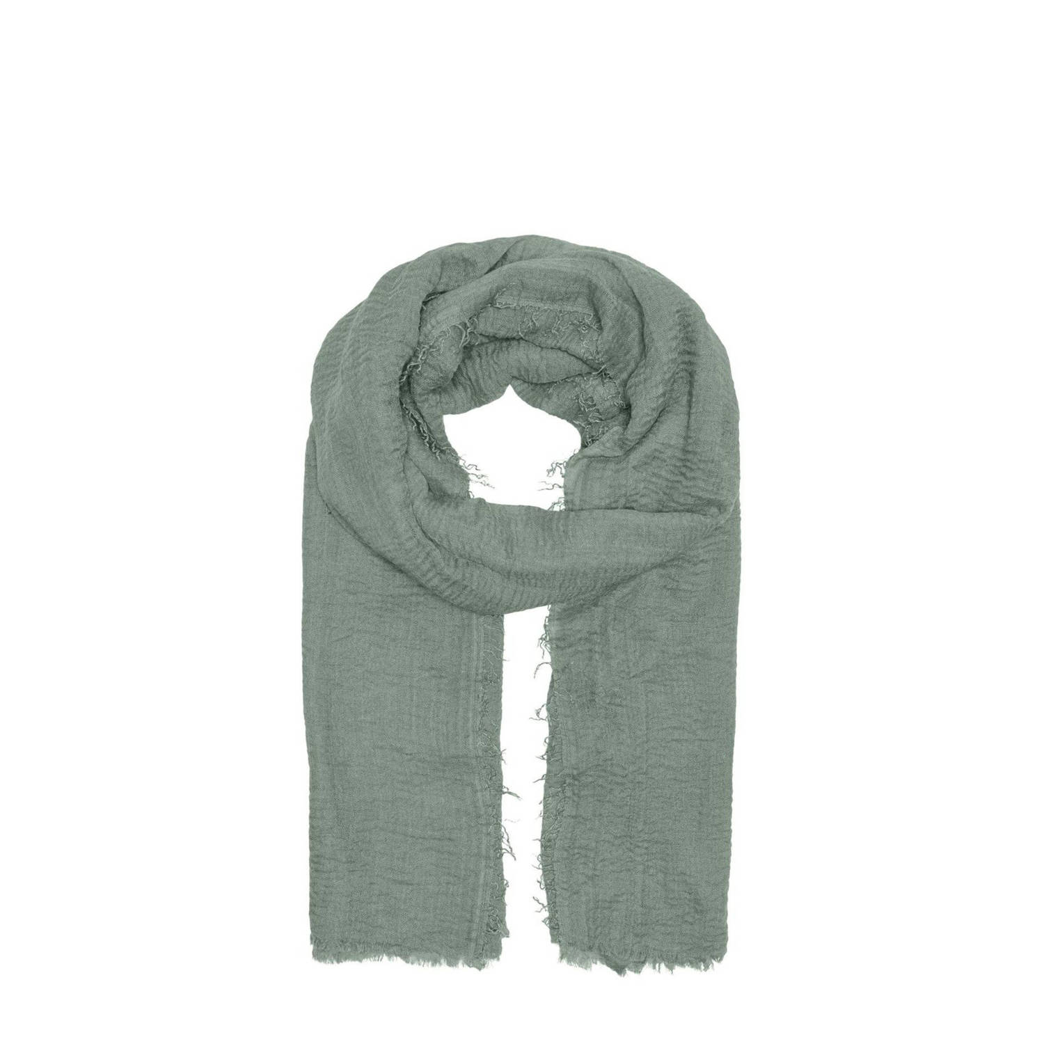 ONLY sjaal ONLFLUFFA blauw