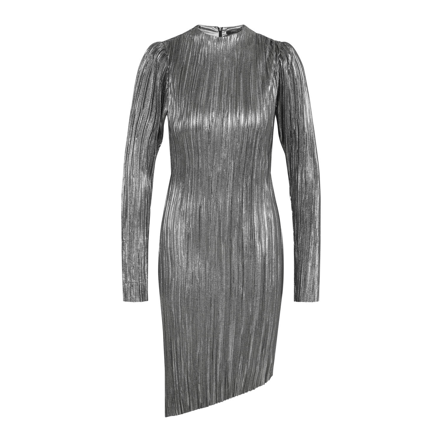 Bruuns Bazaar Elegante Groundberrybbmaggie Jurk Zwart Zilver Gray Dames