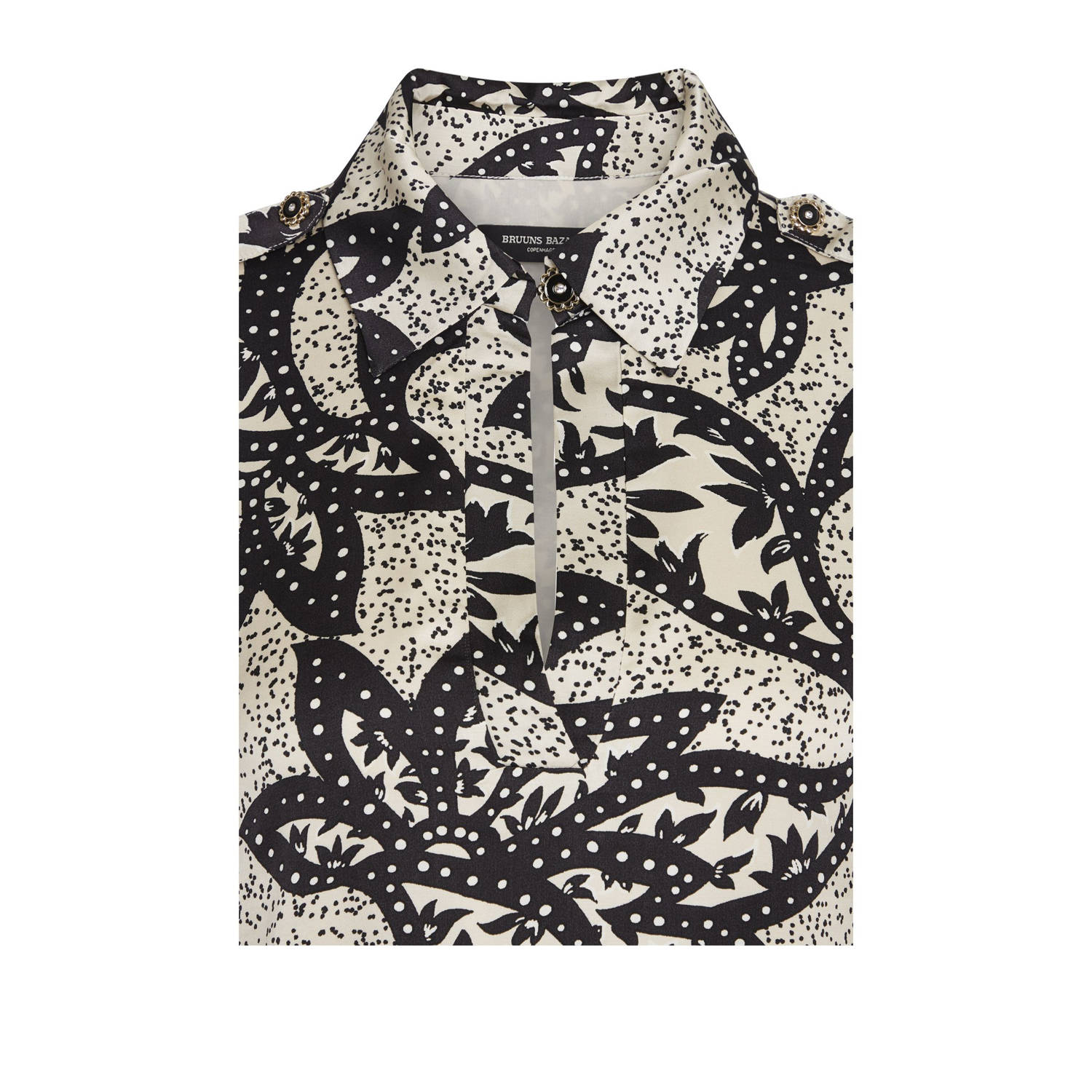 Bruuns Bazaar jurk met paisleyprint ecru