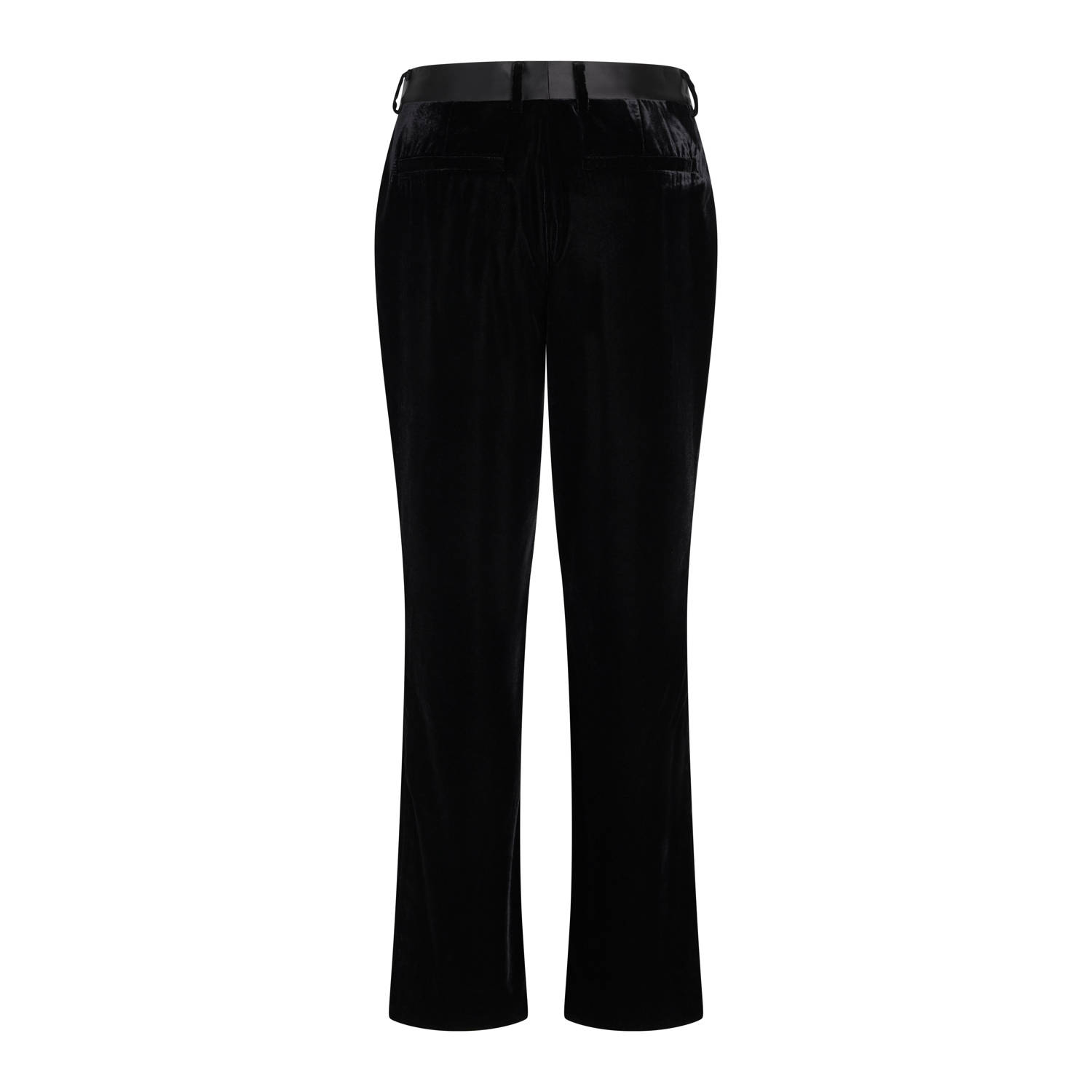 Bruuns Bazaar high waist straight fit broek zwart