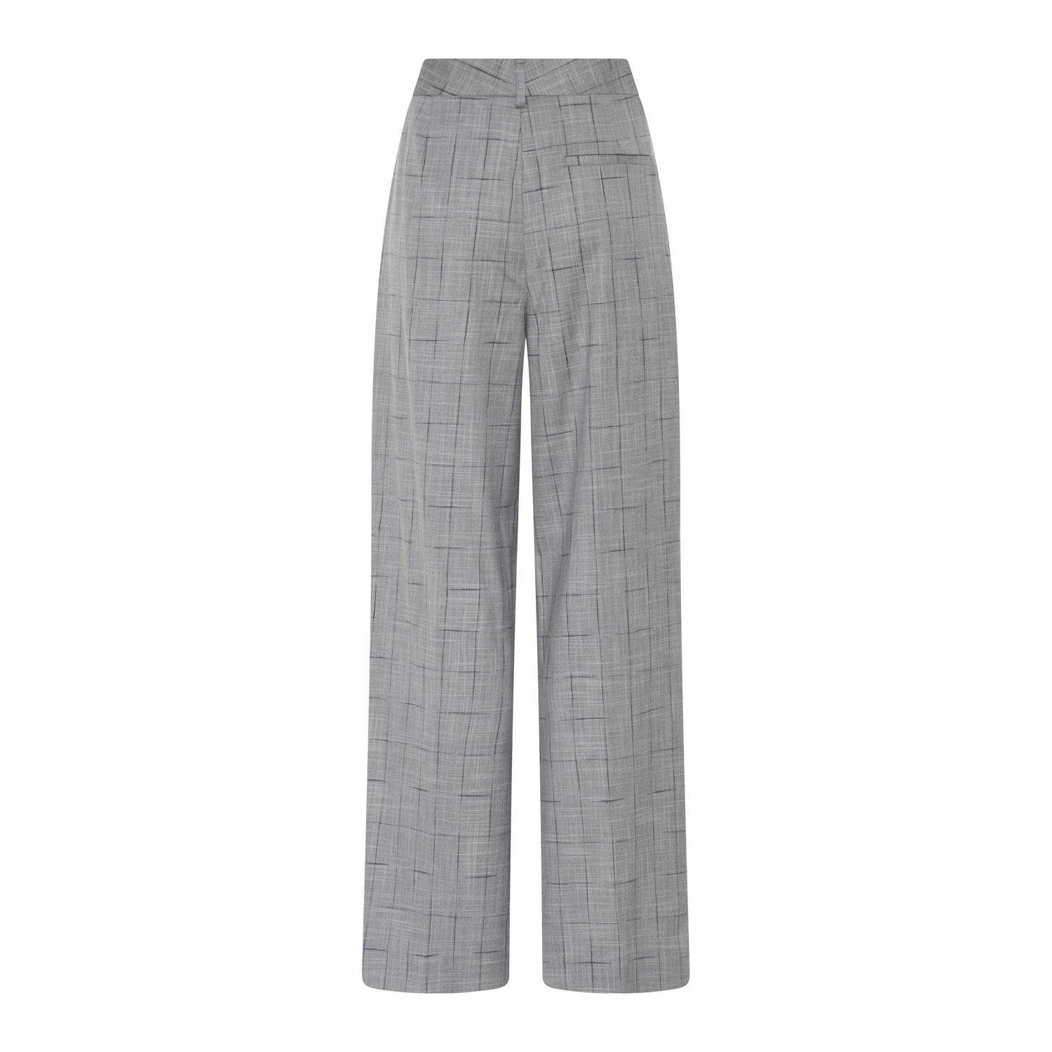 Bruuns Bazaar wide leg low waist pantalon grijs