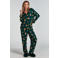 Hunkemöller pyjama donkergroen met kerst print