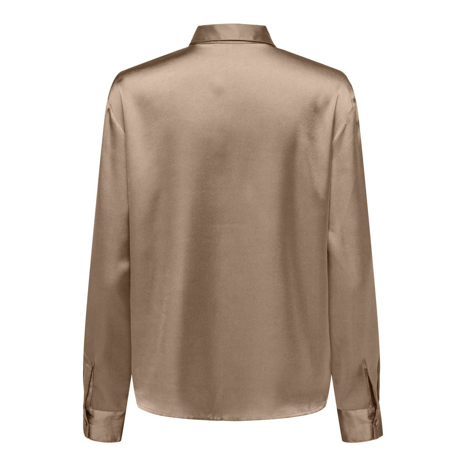 JDY blouse FIFI met all over print en pailletten champagne